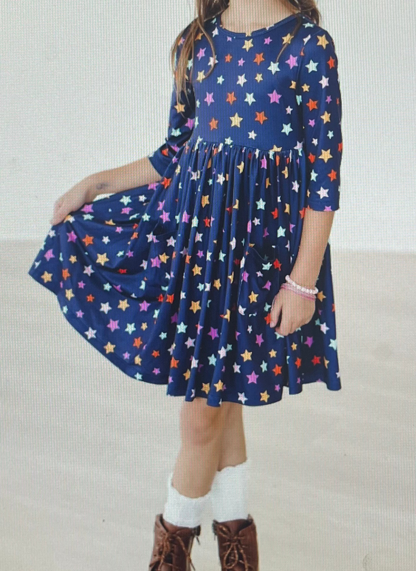 Fall Stars Twirl Dress