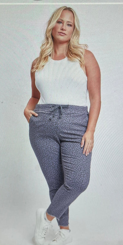 Black & Blue Pull On Pant in PLUS