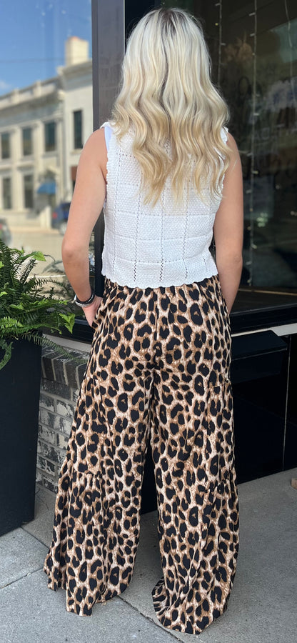 Leopard Palazzo Pant