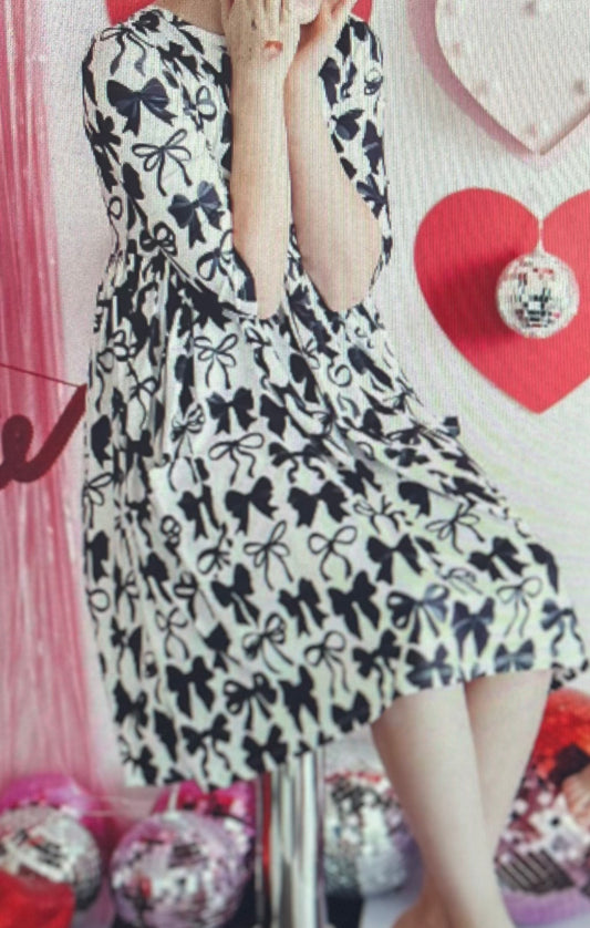 Perfectly Tied Twirl Dress