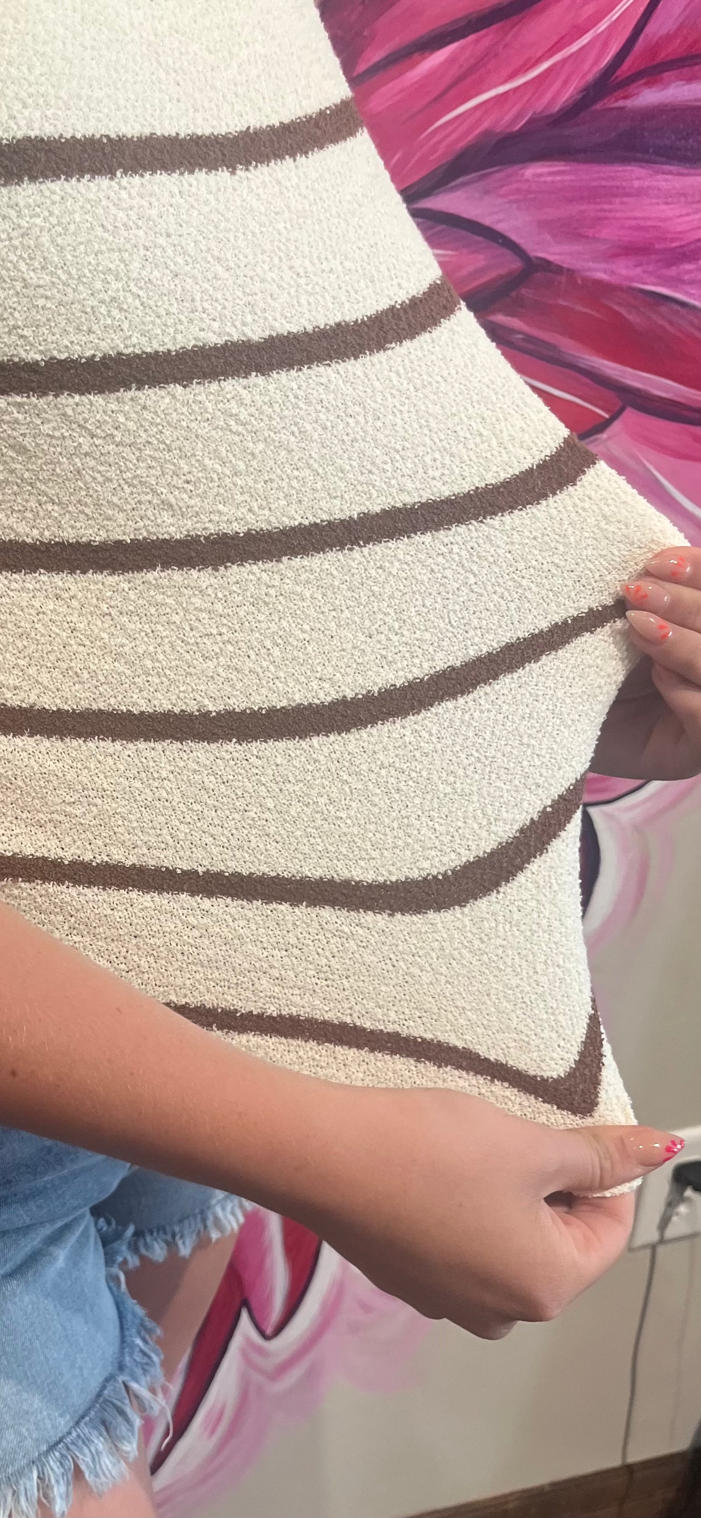 Stripe Sweater Tank