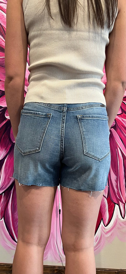 Raw Cut Denim Short