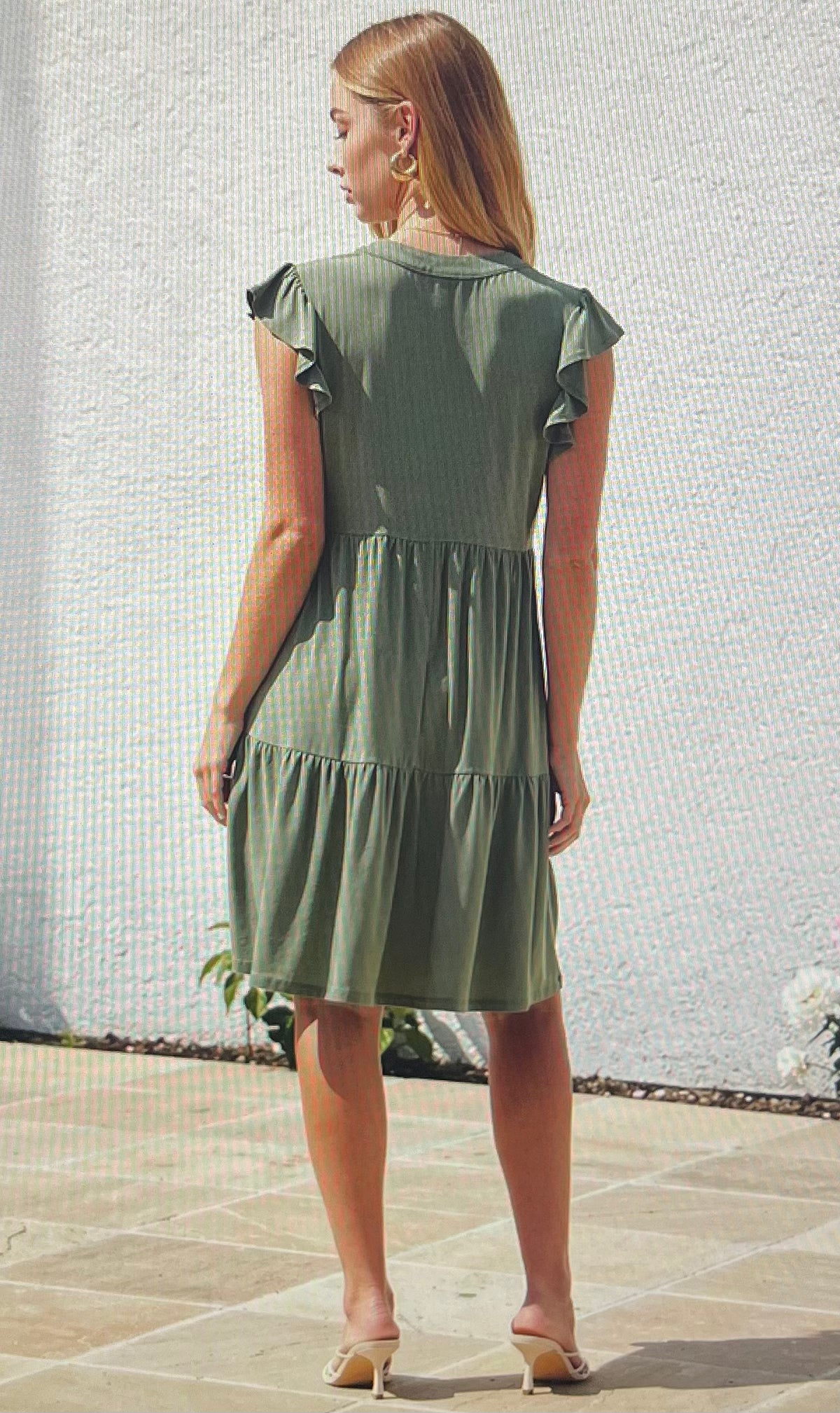 Pistachio Flutter Forever Dress