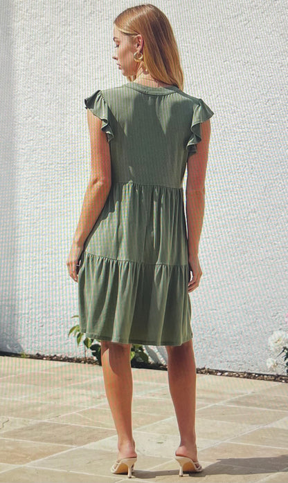 Pistachio Flutter Forever Dress