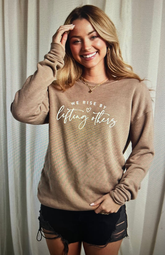 We Rise Sweatshirt Sand