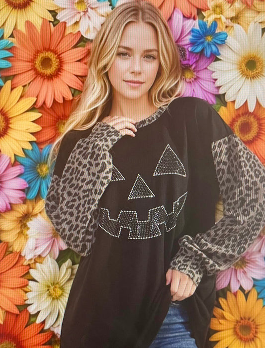 Leopard Pumpkin Top