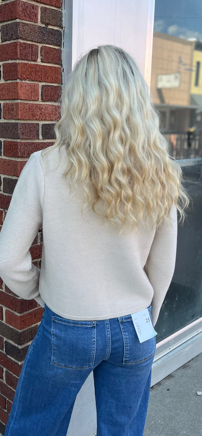 Tie Sweater Cardigan