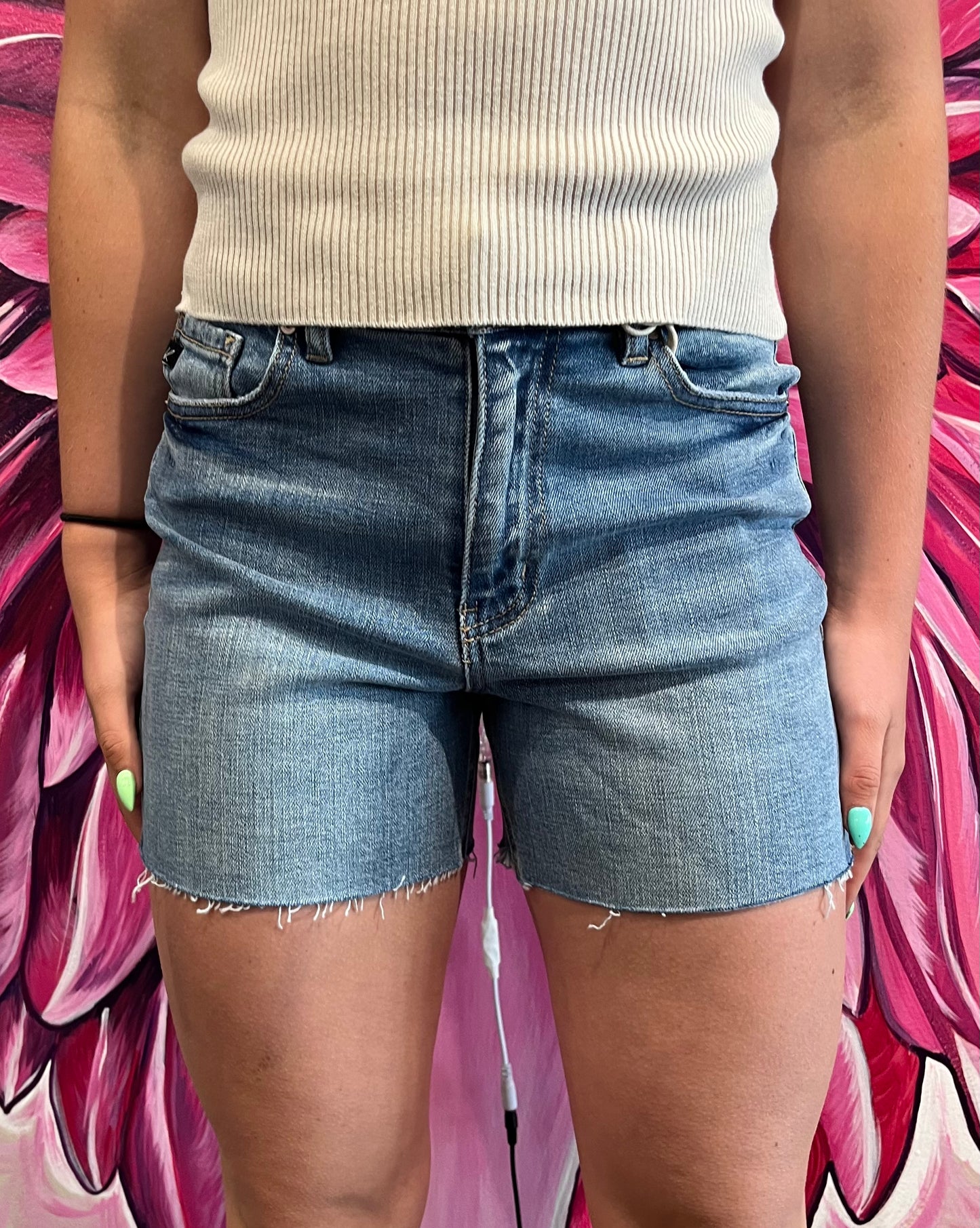 Raw Cut Denim Short
