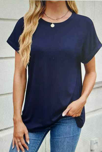 Navy Round Neck T-Shirt