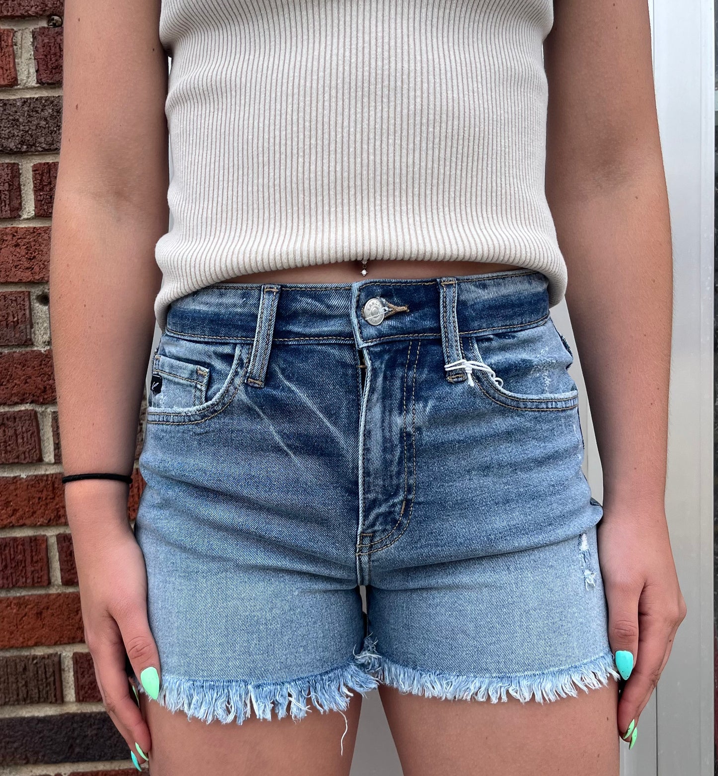 High Rise Mom Short