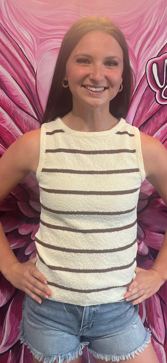 Stripe Sweater Tank