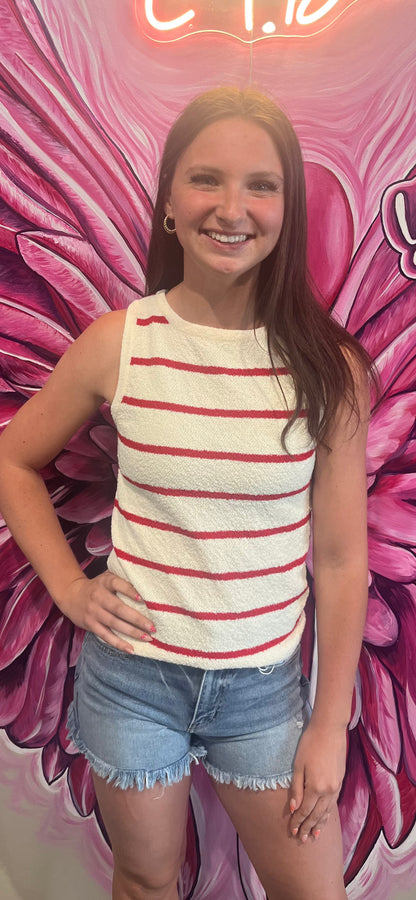 Stripe Sweater Tank
