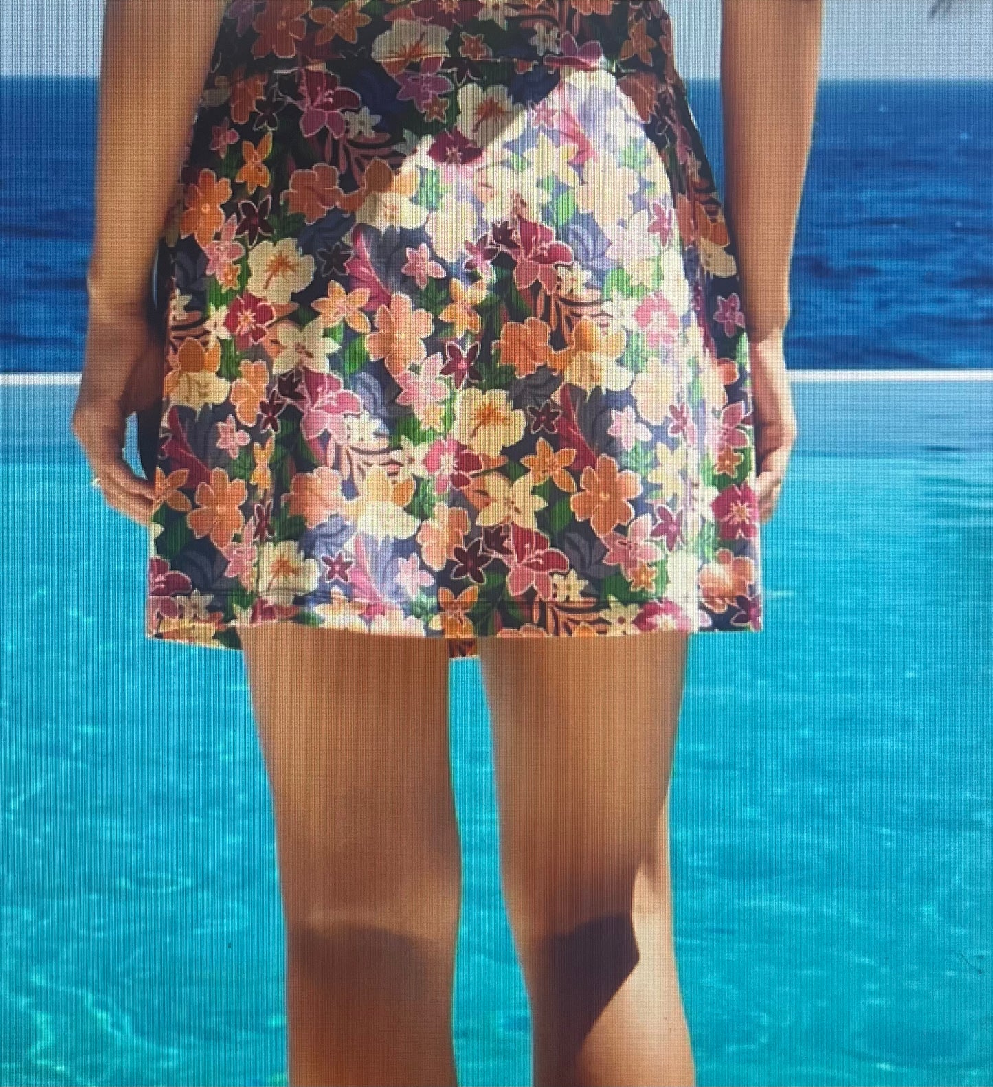 Sun-Cool Everyday Skort Navy Multi
