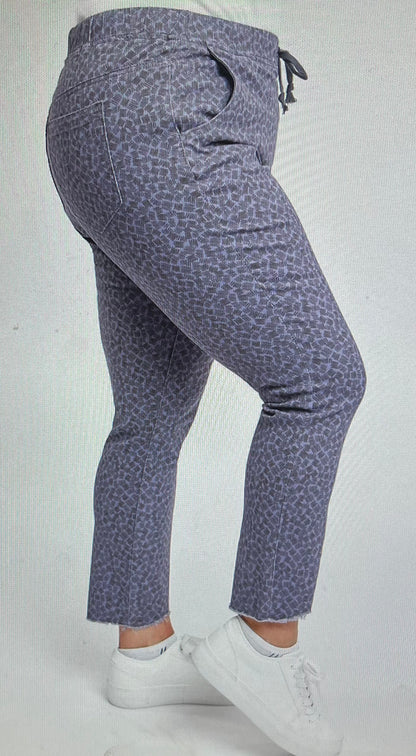 Black & Blue Pull On Pant in PLUS