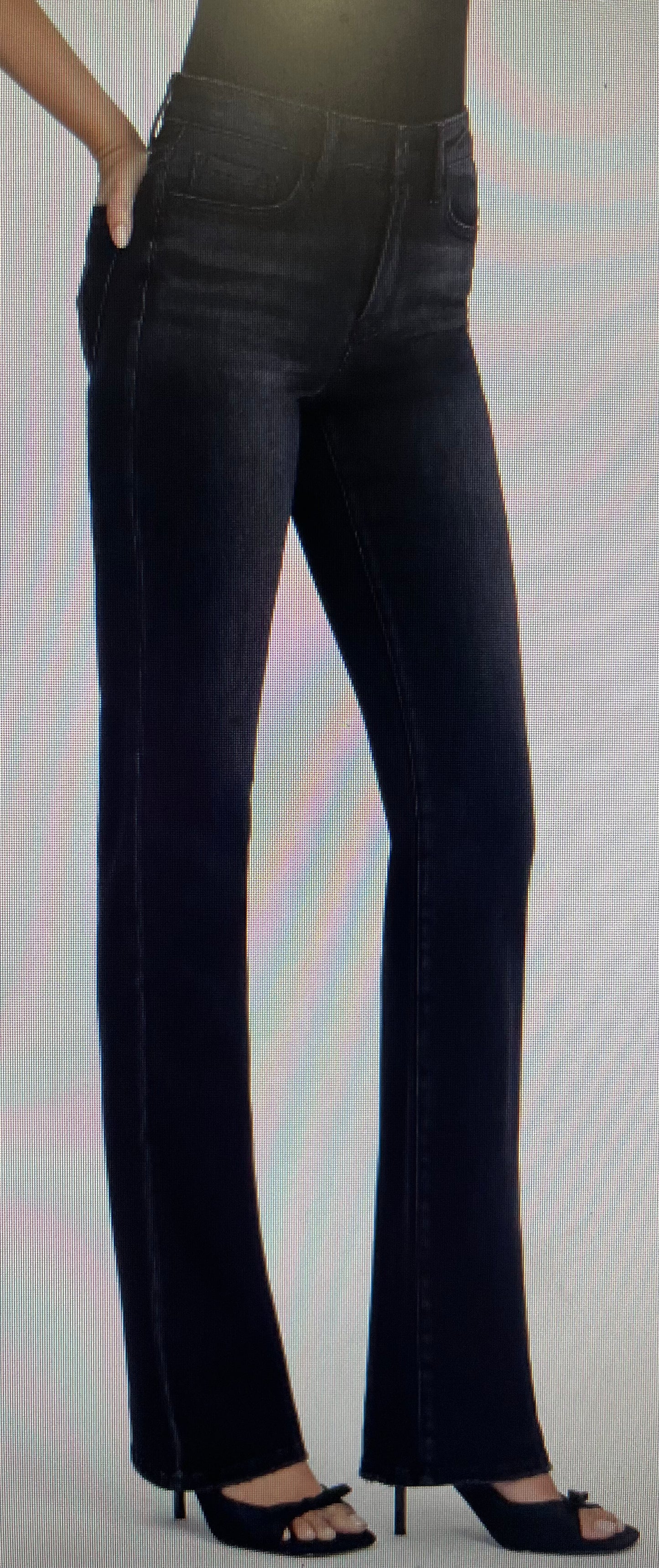 High Rise Black Bootcut Jean