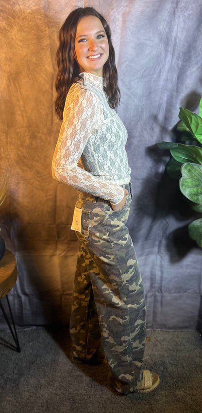 Camo Low Slug Baggy Jean