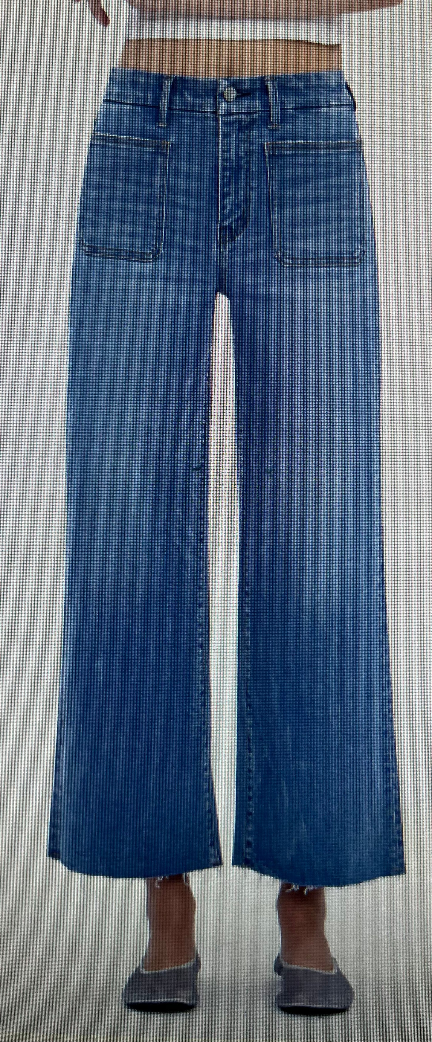 HW Wide Leg Crop Denim