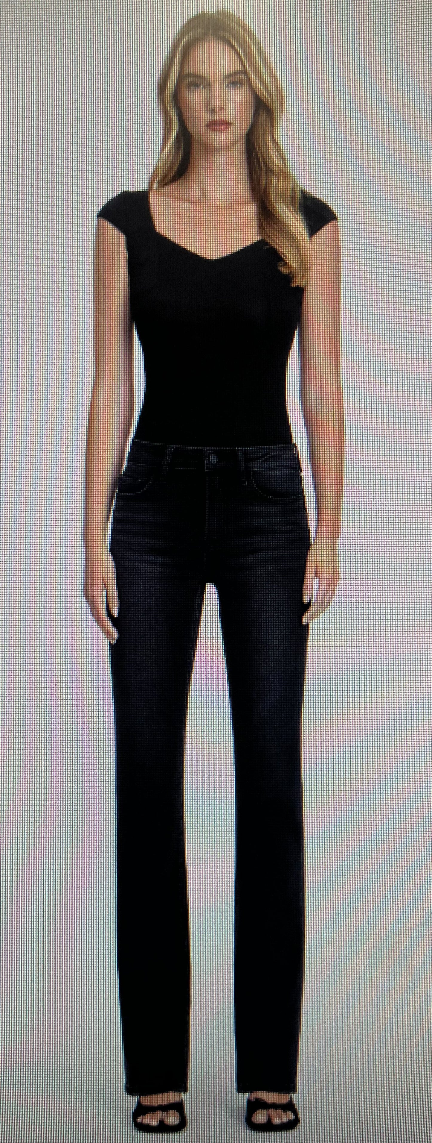 High Rise Black Bootcut Jean