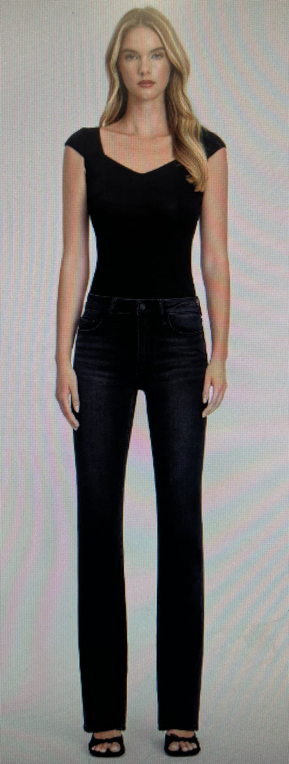 High Rise Black Bootcut Jean