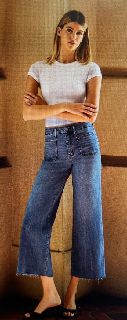 HW Wide Leg Crop Denim
