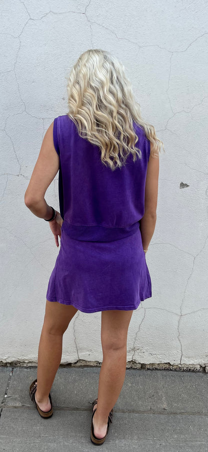 Athletic Top and Short Skirt Set