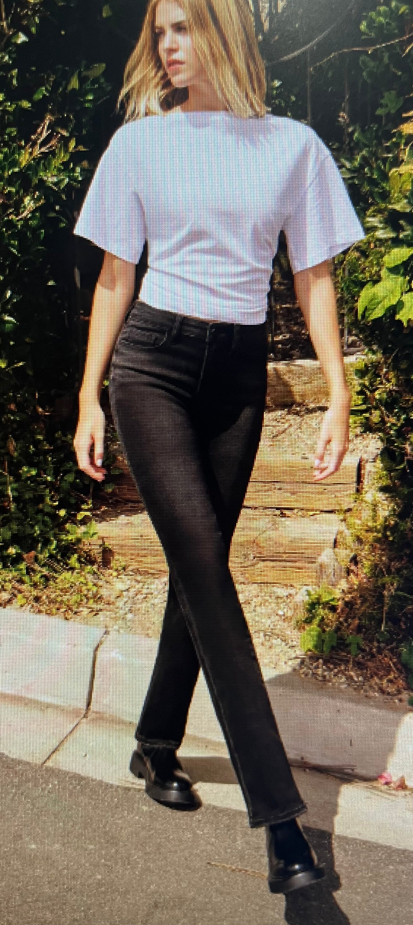 High Rise Black Bootcut Jean