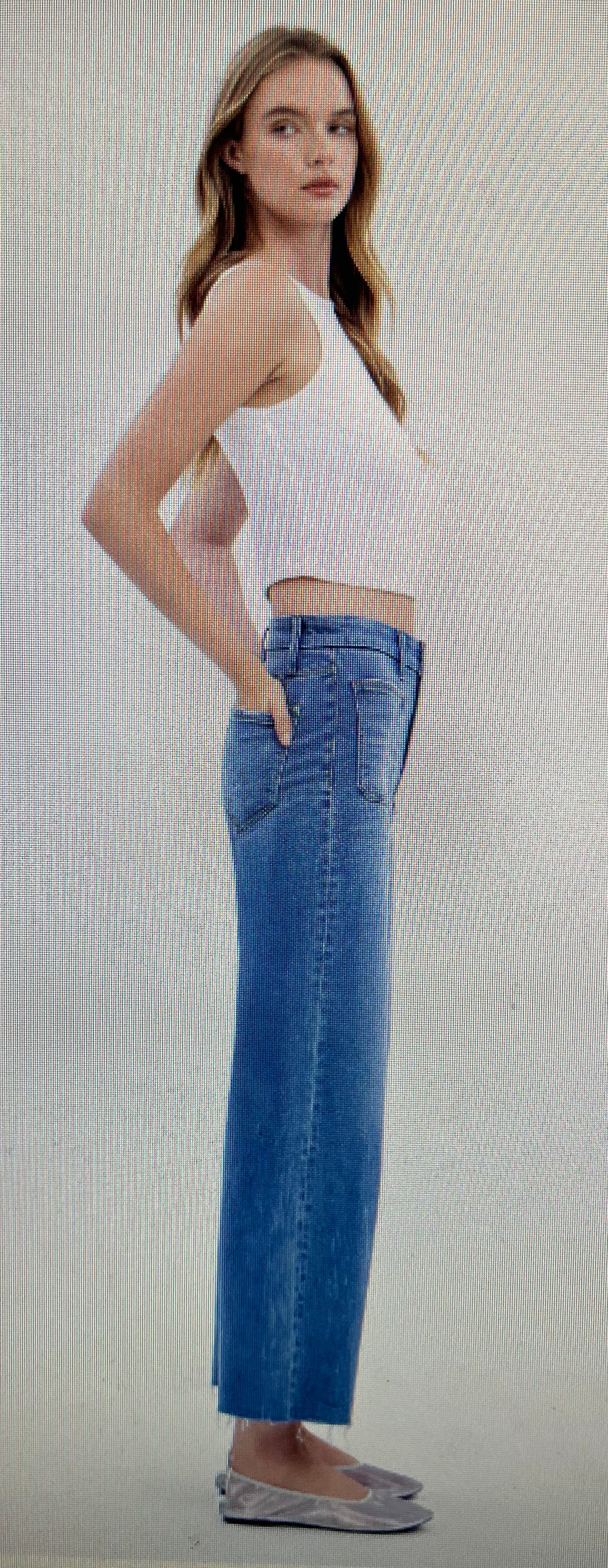 HW Wide Leg Crop Denim