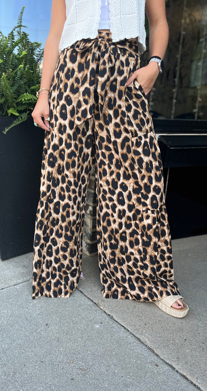 Leopard Palazzo Pant
