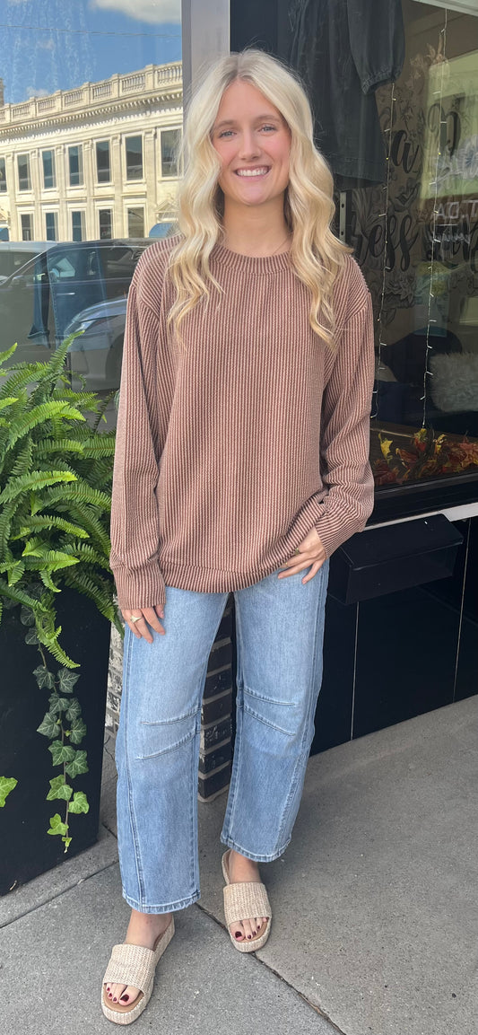 HW Light Wash Barrel Jean