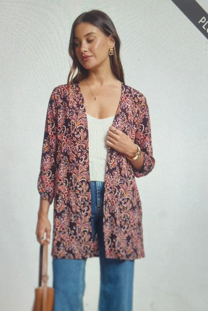 Fall Colors Cardigan PLUS