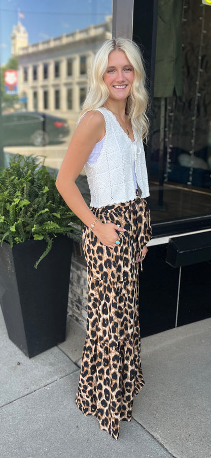 Leopard Palazzo Pant