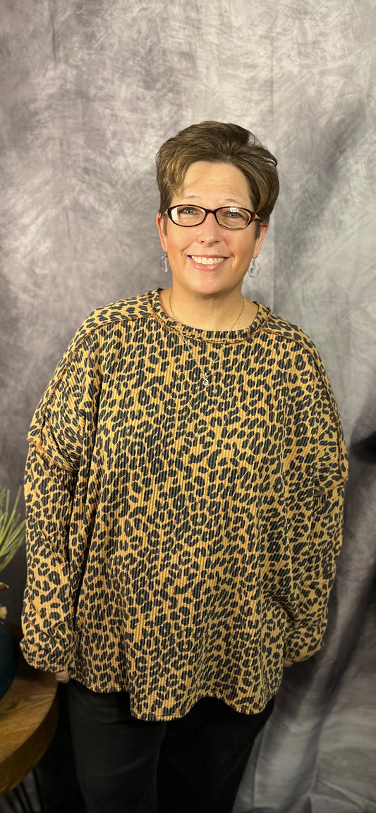 Vintage Leopard Top PLUS