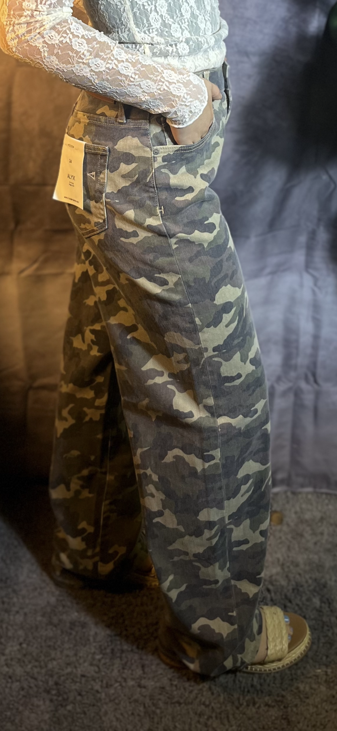 Camo Low Slug Baggy Jean