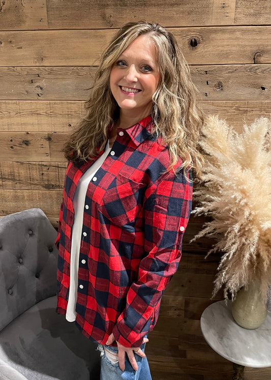 Button Down Flannel Shirt