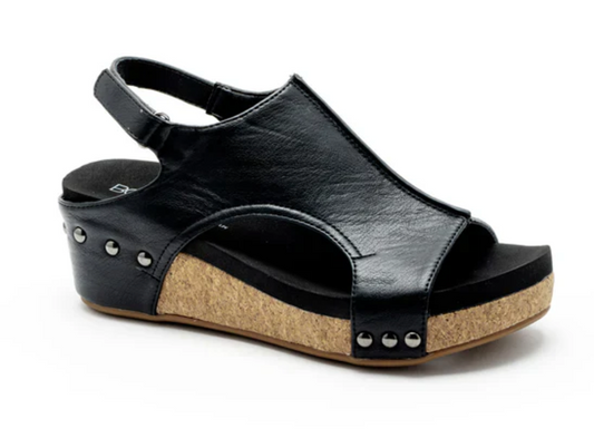 Black Smooth Volta II Sandal
