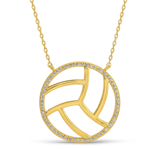 Volleyball Pendant Necklace