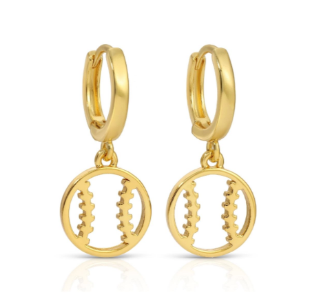 Earrings W/ Baseball Charm