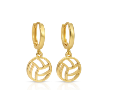 Earrings W/ Volleyball Charm