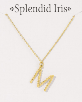 Small Dot Initials Necklaces