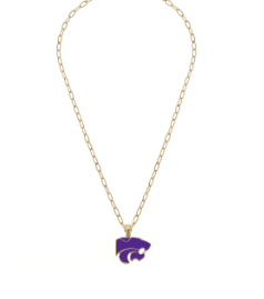 KSU Wildcats Enamel Pendant Necklace
