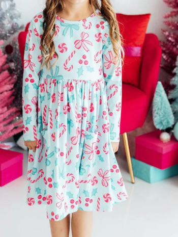 Christmas Cheer Pocket Twirl Dress