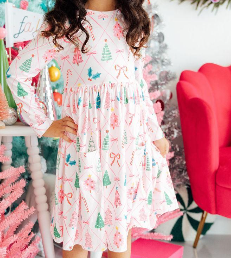 Very Merry Pocket Twirl Dress