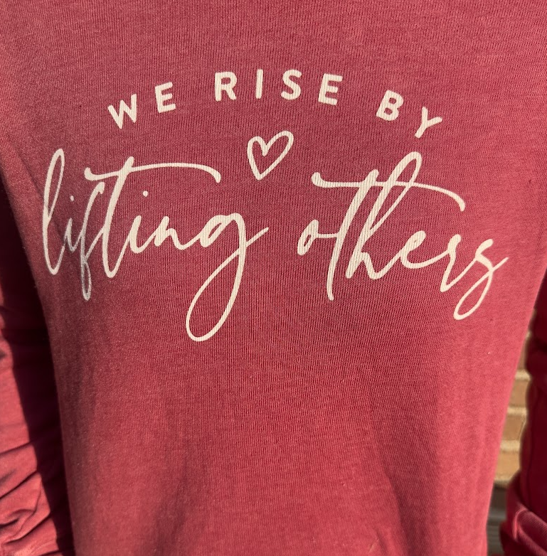 We Rise Sweatshirt Maroon