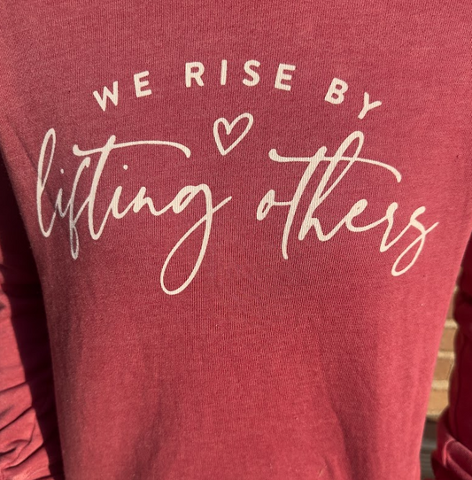 We Rise Sweatshirt Maroon