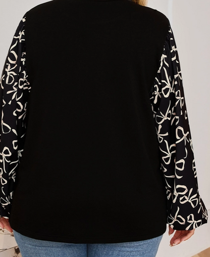 Black Bow Top PLUS