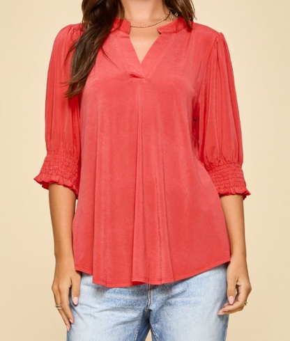 Lizzy Smocked Top PLUS