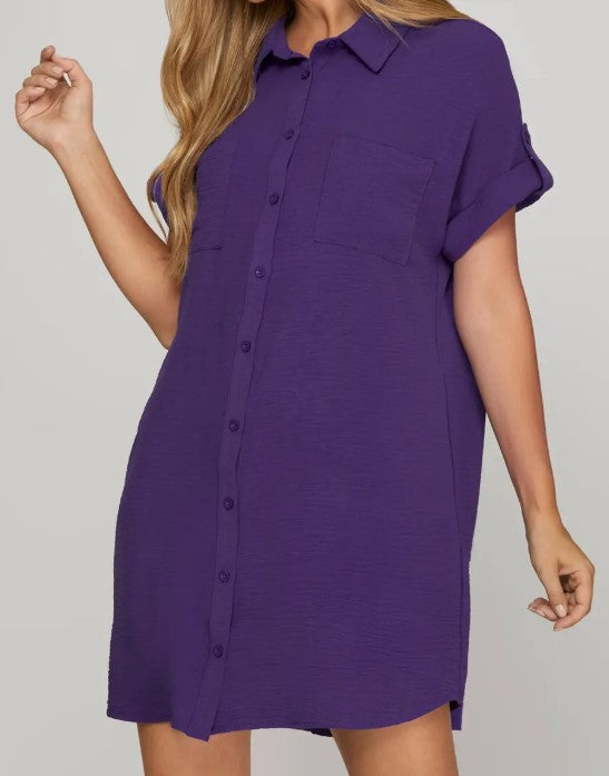 Button Down Shirt Dress