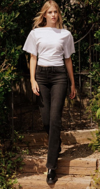 High Rise Black Bootcut Jean