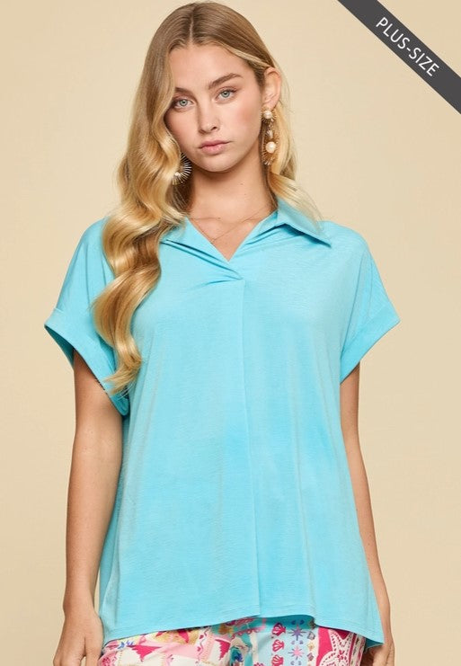 Dolman Sleeve Blouse Plus
