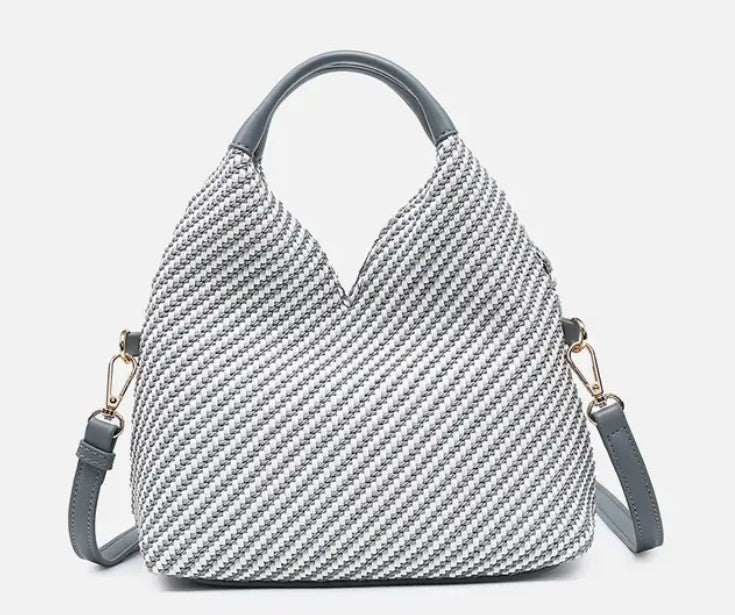 Cecily Woven Hobo Bag